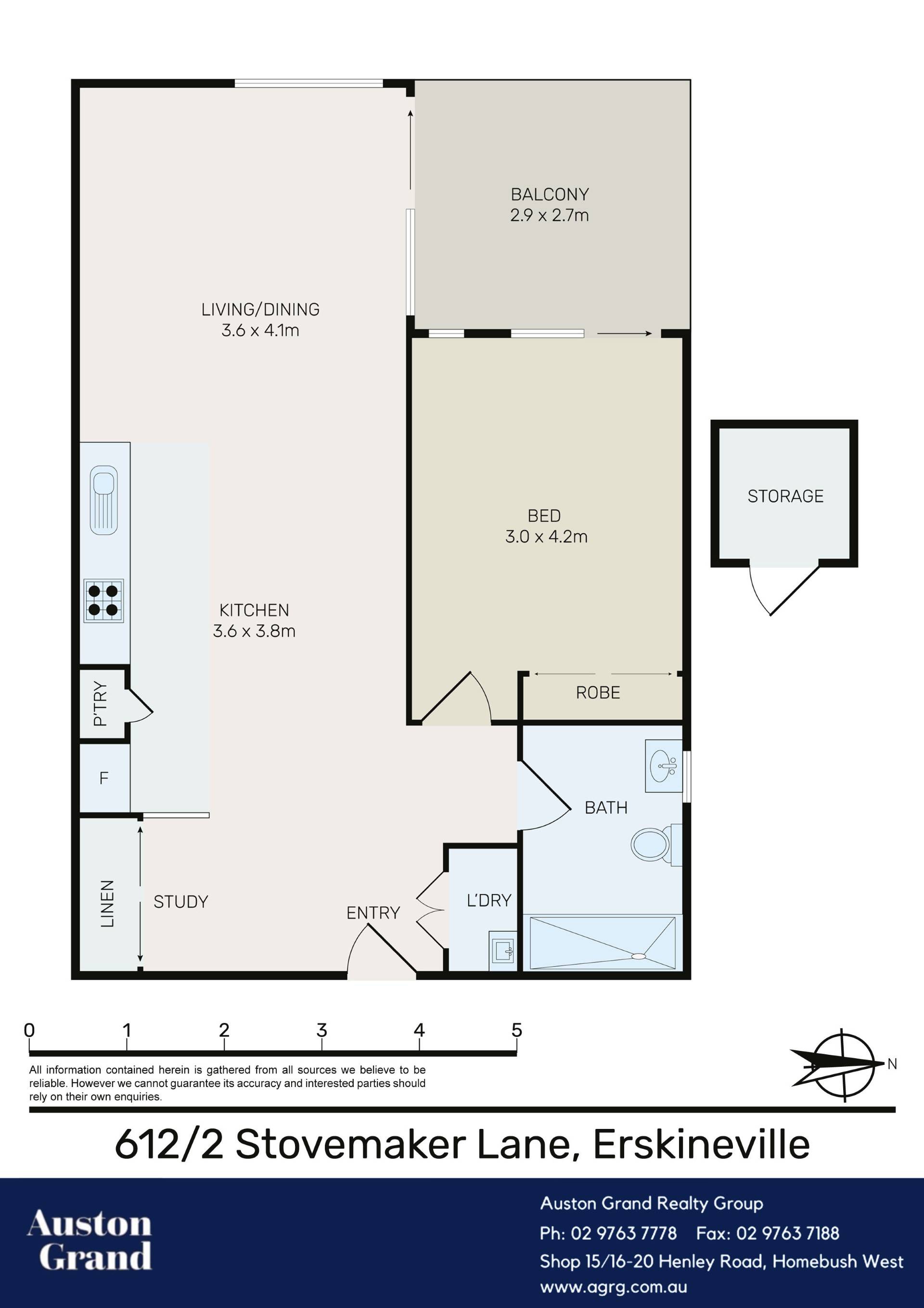 High-end One bedroom Plus Study in Park Sydney with style, Erskineville - Thumbnail 2