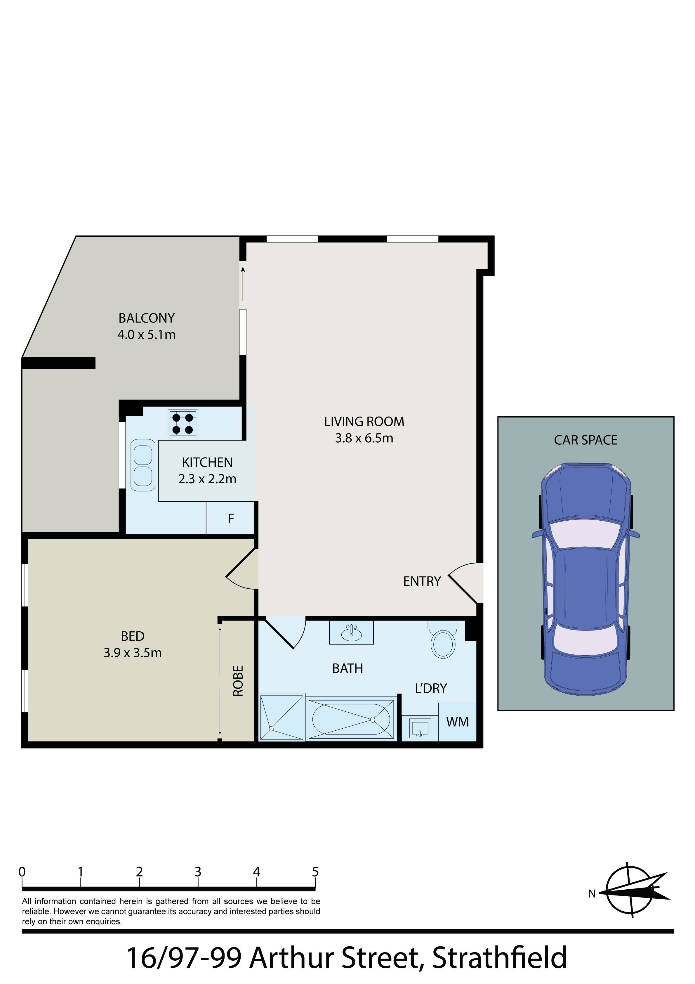 16/97-99 Arthur Street, Strathfield  NSW  2135, Strathfield - Thumbnail 2