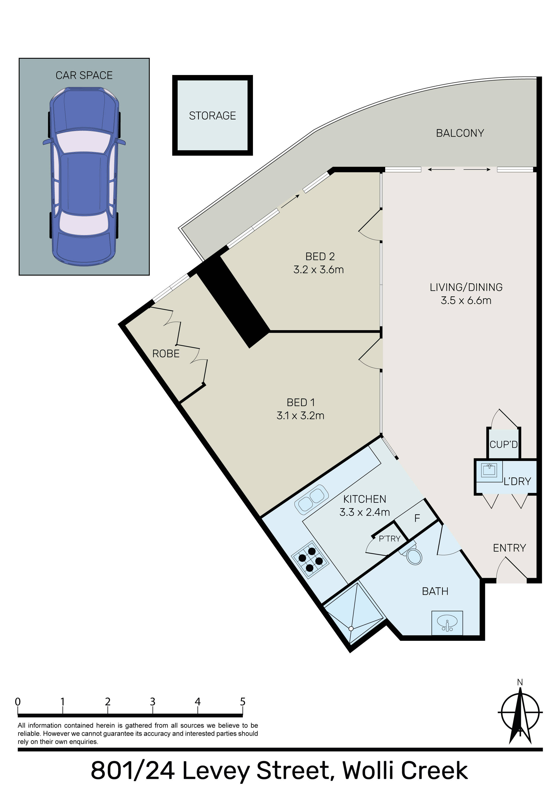 B801/24 Levey Street, Wolli Creek  NSW  2205, Wolli Creek - Thumbnail 2